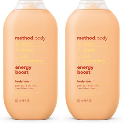 Method Body Wash, Energy Boost, Paraben and Phthalate Free, 18 oz (Pack of 2)