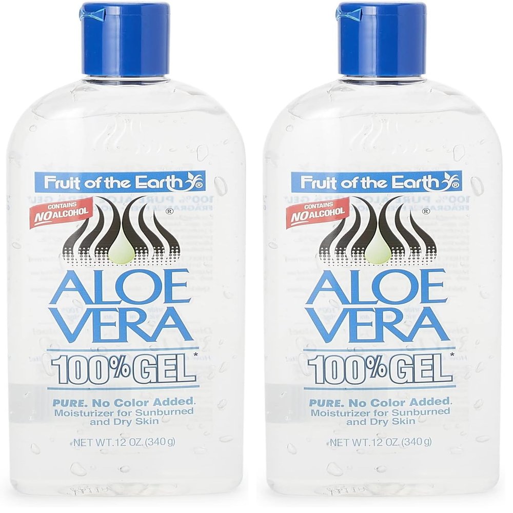 Fruit of the Earth Aloe Vera 100% Gel, 12 oz (Pack of 2)