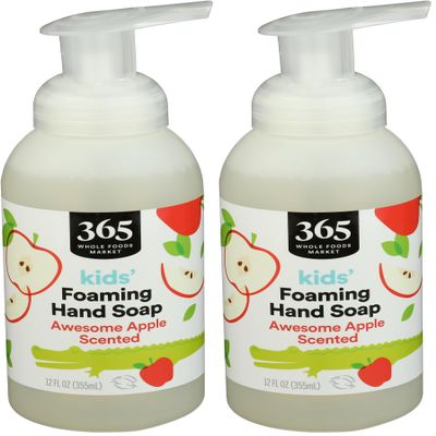 365 by Whole Foods Market, Awesome Apple Kids Foaming Hand Soap, 12 Fl Oz (Pack of 2)