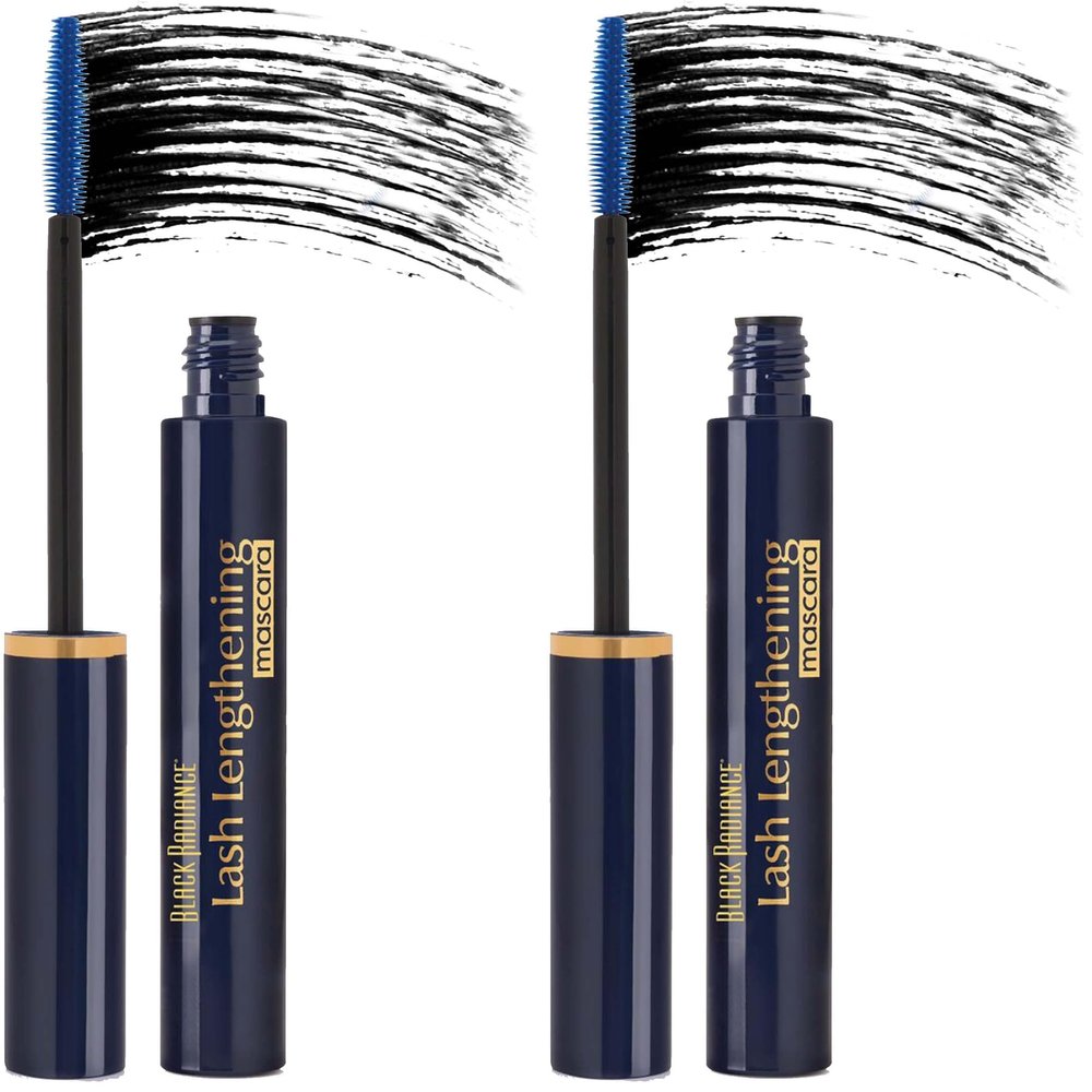 Black Radiance Lash Lengthening Mascara, Black, 0.27 Fluid Ounce (Pack of 2)