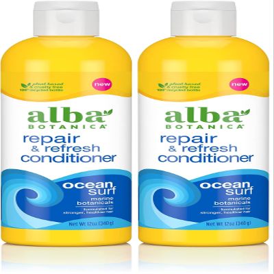 Alba Botanica Repair & Refresh Conditioner, Ocean Surf, 12 Oz (Pack of 2)