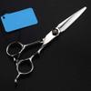 440c Steel 6 Silver Cut Hair Salon Scissors Cutting Barber Hair Scissors Thinning Shears Hairdressing Scissors view 2