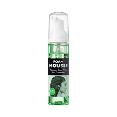 Red by Kiss Foaming Mini Travel Size Mousse, Maximum Shine Wrap Mousse, Reduce & Prevent Frizz, Define Curls, Hold Styles, Nourishes Dry & Crips Hair (Tea Tree + Peppermint)