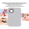 Cosmetics Makeup Mixing Palette, Stainless Steel Mixing Palette with Spatula Professional Cosmetic Makeup Metal Mixing Palette Nail Art view 2