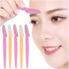 10Pcs Multicolor Eyebrow Trimmer Portable Eyebrow Razor Shaver Shaper Facial Hair Remover Cutter Scissors Eyebrow Shaping Tool Face Makeup,Beauty and Personal Care,Easy to Use Shave and Hair Removal view 1