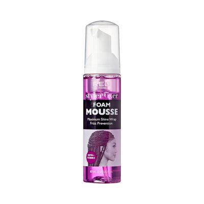 Red by Kiss Foaming Mini Travel Size Mousse, Maximum Shine Wrap Mousse, Reduce & Prevent Frizz, Define Curls, Hold Styles, Nourishes Dry & Crips Hair (Biotin + Vitamin E)
