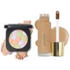 LAURA GELLER NEW YORK Double Take Liquid Foundation, Sand and Filter Finish Radiant Setting Powder view 1
