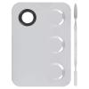 Cosmetics Makeup Mixing Palette, Makeup Mixing Plate Stainless Steel Professional Pigment Blending Palette Spatula Rectangle Shape view 1