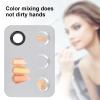 Cosmetics Makeup Mixing Palette, Makeup Mixing Plate Stainless Steel Professional Pigment Blending Palette Spatula Rectangle Shape view 3