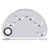 Cosmetics Makeup Mixing Palette, Makeup Mixing Palette Stainless Steel Spatula Paint Pigment Lipstick Color Blending Plate DIY Color Dual Head Spatula Stainless Steel Makeup view 1
