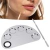 Cosmetics Makeup Mixing Palette, Makeup Mixing Palette Stainless Steel Spatula Paint Pigment Lipstick Color Blending Plate DIY Color Dual Head Spatula Stainless Steel Makeup view 4