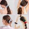 100% Mulberry Silk Scrunchies - 16 Momme Hair Ties for Women with Curly, Thick or Thin Hair, Black Satin for Sleep (1, 05 Grey) view 3