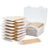 1500PCS Pointed Cotton Swabs with Storage Case - 4 inch Microblading Precision Tip Cotton Swabs with Wooden Sticks - Micro Tips for Makeup Eyelash Extensions Nail Art Supplies view 1