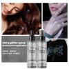 Glitter Spray for Hair and Body, Silver Body Glitter Spray, Quick-Drying and Waterproof Glitter Hairspray, Nozzles are not Easily clogged, Long-Lasting for Stage Makeup, 3.38 oz view 4