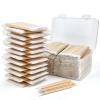 2200PCS Pointed Cotton Swabs with Storage Case - 4 inch Microblading Precision Tip Cotton Swabs with Wooden Sticks - Micro Tips for Makeup Eyelash Extensions Nail Art Supplies view 1