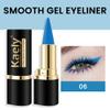 evpct 1Pcs Light Blue Gel Eyeliner Pencil Eye Black Face Paint Stick Makeup Set Waterproof Matte Cream Crayon Eyeliner Pencil Set Cat Eye Liners Eyeshadow Guide delineador de ojos contra el agua view 4