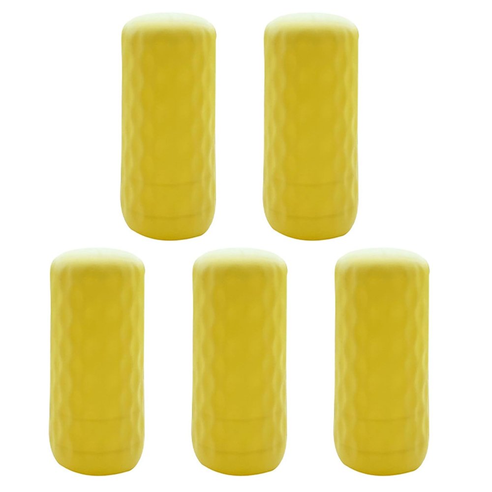 Tacarlha 5Pcs Bottle Cover Elastic Sleeves for Leak Proofing Silicone Bottle Protector Leak-proof Bottle Holder for Travel Essentials Travel Accessories Yellow