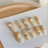 Handmade Wearing Nail Advanced Gradient Nail Patch Autumn and Winter Gentle and Elegant Nail Products 10pcs view 2