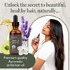 Ayuwell Ayurvedic Hair Oil, Potent & Lightweight Amla Indian Hair Growth Oil  USDA & All Hairs Types  For Nourishing Scalp w/Non-GMO Bhringraj, Brahmi, & Lavendar For Growth + Balanced Health, 2 oz view 2