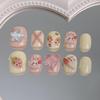 ZIIVIEVS Handmade Wearing Nail New Nail Beauty Cute White Rabbit Nail Patch Finished Detachable Nail Patch False nails 10pcs (Size : M) view 1