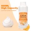 Arison Eyelash Eyelash Extension Shampoo 600ml / Eyelid Foaming Cleanser/Wash for Extensions and Natural Lashes/Paraben & Sulfate Free Safe Makeup & / Professional & Self Use (Banana) view 2