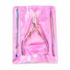 Cuticle trimmer pedicure manicure tool with cuticle pusher to cut dead skin on nails and toenails, nails, toenails (colorful) view 2
