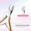 Cuticle trimmer pedicure manicure tool with cuticle pusher to cut dead skin on nails and toenails, nails, toenails (colorful) view 3