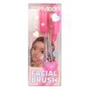 Depesche TOPModel Beauty and Me 12838 Pink Heart Shaped Face Brush with Transparent Handle and Confetti with Brush and Silicone Side view 1