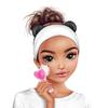 Depesche TOPModel Beauty and Me 12838 Pink Heart Shaped Face Brush with Transparent Handle and Confetti with Brush and Silicone Side view 4