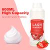 Arison Eyelash Eyelash Extension Shampoo 600ml / Eyelid Foaming Cleanser/Wash for Extensions and Natural Lashes/Paraben & Sulfate Free Safe Makeup & / Professional & Self Use (Strawberry) view 2