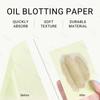 KYDA 200 Sheets Face Oil Blotting Paper, Included Refills, Mirror and Puff, Oil Absorbing Sheets for Matte Makeup, Controls Shine, Absorb Excess Oil, Travel Size Gentle Face Makeup, Green Tea view 4