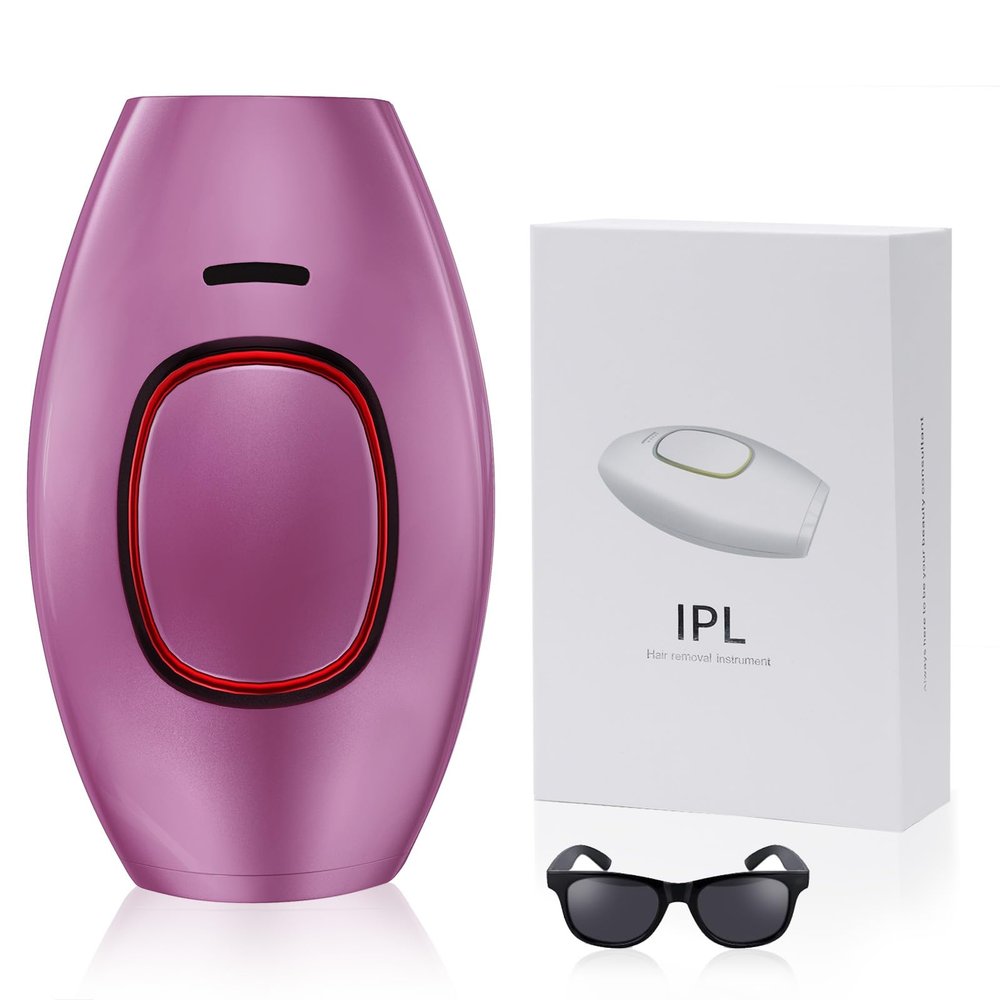 Playexen IPL Laser Hair Removal, Laser Hair Removal Device for Women Man, Painless Full Body & Face Hair Removal at Home (Pink)