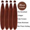 Gozill Boho Braiding Hair Pre stretched Ginger 350 Curly Braiding Hair Extensions Deep Wave Crochet Boho Braids Prestretched Synthetic Hypoallergenic Ez Braid Knotless view 2