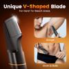 MAXGROOM Manscape Body Hair Trimmer for Men, Waterproof Pubic, Groin & Ball Shaver, No-Nick Mens Electric Grooming Kit with LED Display, USB Rechargeable, Adjustable Guide Comb view 3