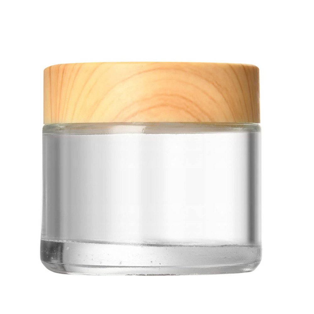 1PC Cosmetic Sample Empty Container Glass Round Small Jars With Lids For Makeup Eye Powder Paint Jewelry Glass Cosmetic Containers With Lids