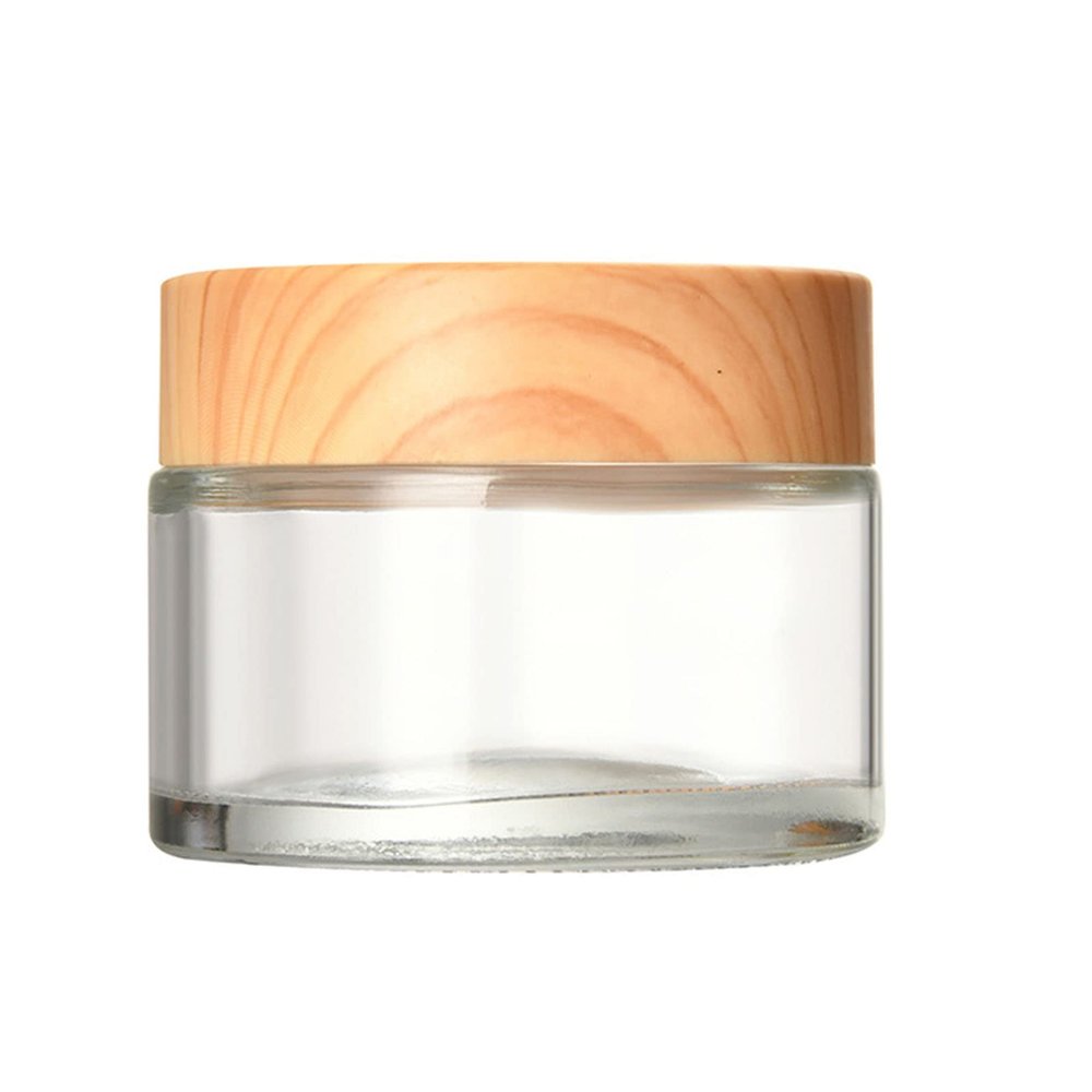 1PC Cosmetic Sample Empty Container Glass Round Small Jars With Lids For Makeup Eye Powder Paint Jewelry Glass Cosmetic Containers With Lids