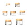 1PC Cosmetic Sample Empty Container Glass Round Small Jars With Lids For Makeup Eye Powder Paint Jewelry Glass Cosmetic Containers With Lids view 2