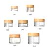 1PC Cosmetic Sample Empty Container Glass Round Small Jars With Lids For Makeup Eye Powder Paint Jewelry Glass Cosmetic Containers With Lids view 3