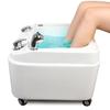 30L Multifunctional Foot Bath, Acrylic Smart Massage Bucket, Portable Foot Spa Adjustable Bathtub, 360 Removable Foot Bucket, Colorful Lamp Massager for Home, Salon, Spa view 1