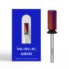 AIRSEE Tungsten Carbide Acrylic Nail Drill Bit Super Cut Bit Efile Electric File Machine Head Tip for Manicure Polishing Art Remove Gel Professional 3/32" Beginner Safety Crystal Top Barrel X Coarse view 1
