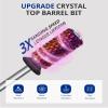 AIRSEE Tungsten Carbide Acrylic Nail Drill Bit Super Cut Bit Efile Electric File Machine Head Tip for Manicure Polishing Art Remove Gel Professional 3/32" Beginner Safety Crystal Top Barrel X Coarse view 2