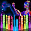 12 Pcs Face Painting Kits, Glow In The Dark Under UV Black Light SticksGlow Face Body Paint Party Suppliesfor Adult Birthday, Halloween, Thanksgiving Day, Cosplay Makeup Neon Gifts view 1