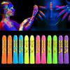 12 Pcs Face Painting Kits, Glow In The Dark Under UV Black Light SticksGlow Face Body Paint Party Suppliesfor Adult Birthday, Halloween, Thanksgiving Day, Cosplay Makeup Neon Gifts view 2