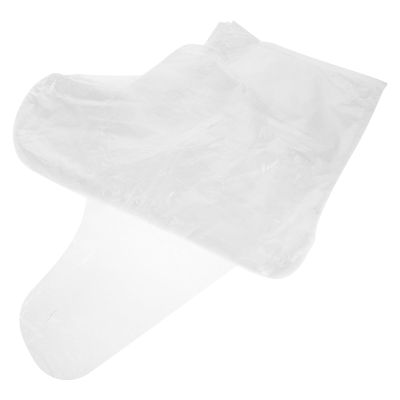 iplusmile 200pcs Disposable Foot Covers Plastic Booties Foot Therapy Bags Film Cover for Women Men Odorless Thin Suitable for Occasions