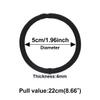 homeemoh 20pcs Elastic Hair Ties, Womens Girls Ponytail Holders Rubber Bands 4mm Scrunchies Hair Accessories (Black) view 2