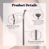 3Pcs Folding Angle Scalloped Lash Brush 2024 New Mascara Fan Brush Angled Fan Shaped Eyelash Brushes Lash Wand Brush Makeup Tool for Upper Lower Eye LashV view 2