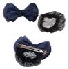 NATEPOM Bowknot Snood Net,Net Hair Clip, Net Hair Clip, Barrette, Hairnet,3PCS Women Hairnet Snood Net Bowtie Barrette Hair Bun Cover Hair Clip, E view 2
