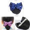 NATEPOM Bowknot Snood Net,Net Hair Clip, Net Hair Clip, Barrette, Hairnet,Womens Bow Barrette Girls Hairdressing Snood Net Hairnet Hair Clip Bun Cover, E12 view 2