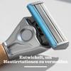 BULLDOG - Wet Shaving for Men | Sensitive Razor with Bamboo Handle | Razor + 4 Replacement Blades | 5-Way Blade view 3