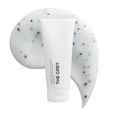 The Grey Exfoliating Face Scrub for Men | Facial Exfoliator for Deep Pore Cleansing, Detoxifies & Removes Dead Skin Cells, Blackheads, Ingrown Hairs Prevent Blemishes & Remove Oils Vitamin A, E 3.4oz